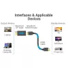 Vention adaptador DisplayPort macho a HDMI hembra negro DP HDMI bañado en oro