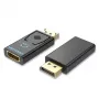 Vention adaptador DisplayPort macho a HDMI hembra negro DP HDMI bañado en oro