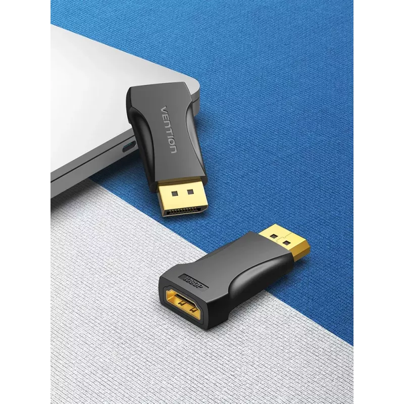 Adaptador DisplayPort a HDMI Vention HBOB0, DisplayPort macho a HDMI hembra, negro, contactos bañados en oro