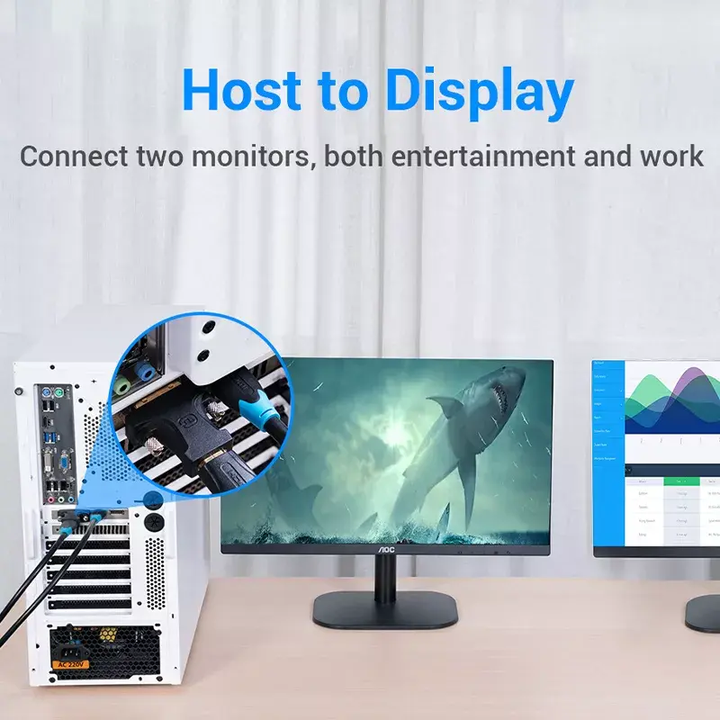 Vention adaptador HDMI hembra a DVI macho negro 1920x1080 60Hz