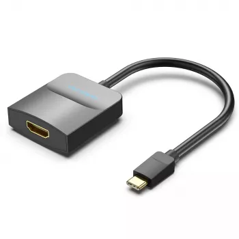 Vention adaptador USB Type-C a HDMI TDCBB, 0,15 m, 3840×2160, negro, ABS