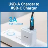 Adaptador USB Vention CDWB0 USB 2.0 macho a USB-C hembra negro PVC