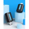 Vention adaptador USB-C a USB 3.0 OTG CDUB0 — USB-C macho a USB-A hembra, negro PVC, contactos niquelados