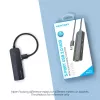 Hub USB 2.0 Vention de 3 puertos con adaptador Ethernet 100M, host USB 2.0, 4 puertos, negro