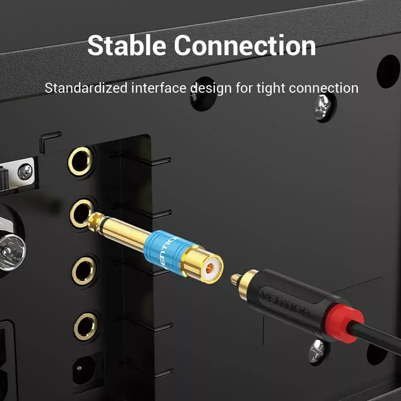 Vention VDD-C03 adaptador de audio de 6,35 mm a RCA