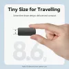 Vention CLGB0 lector de tarjetas 2 en 1, USB 3.0 A, SD + TF, doble letra de unidad, negro