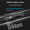 Vention CLGB0 lector de tarjetas 2 en 1, USB 3.0 A, SD + TF, doble letra de unidad, negro