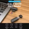 Vention lector de tarjetas 2 en 1 USB 3.0 A SD+TF, USB 3.2 Gen 1, 5000 Mbit/s, negro