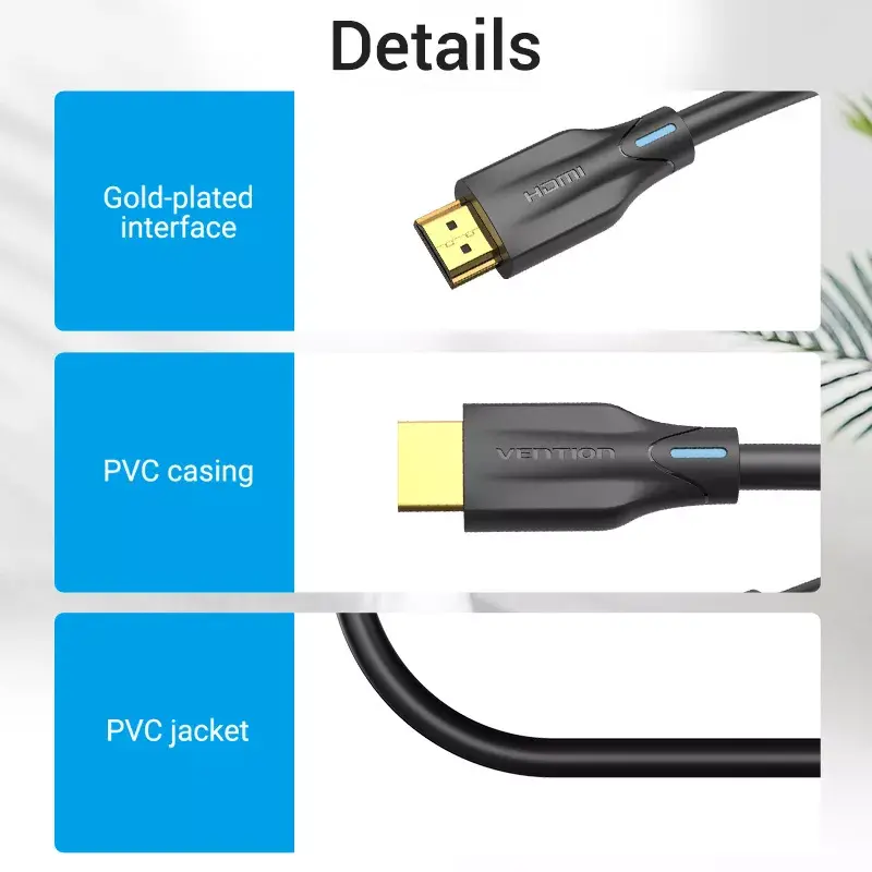 Vention cable HDMI 8K 2 m negro 48 Gbit/s HDMI 2.1