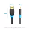 Vention cable HDMI 0,75 m negro HDMI 2.0 18 Gbit/s macho a macho