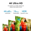 Cable HDMI Vention 2 m, HDMI 2.0, 18 Gbit/s, 4K@60Hz, HDR, ARC, Ethernet, negro