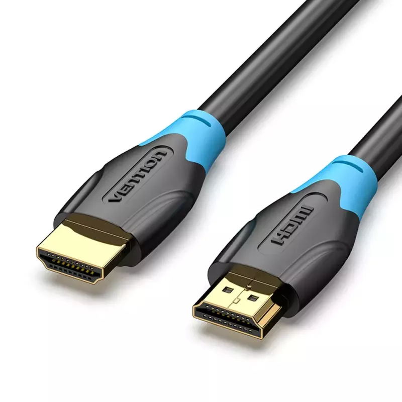 Cable HDMI Vention 8 m negro HDMI 2.0 18 Gbit/s macho a macho, 1080p/3D/HDR, ARC, Ethernet