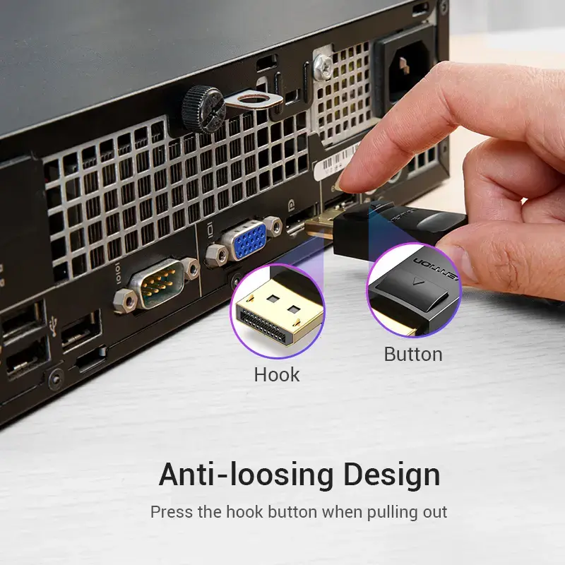 Cable Vention DP a HDMI 1,5 m negro DisplayPort HDMI 1,5 m