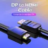 Cable Vention DP a HDMI 1,5 m negro DisplayPort HDMI 1,5 m