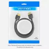 Cable HDMI portátil Vention 0,5 m negro HDMI 2.0 18 Gbit/s