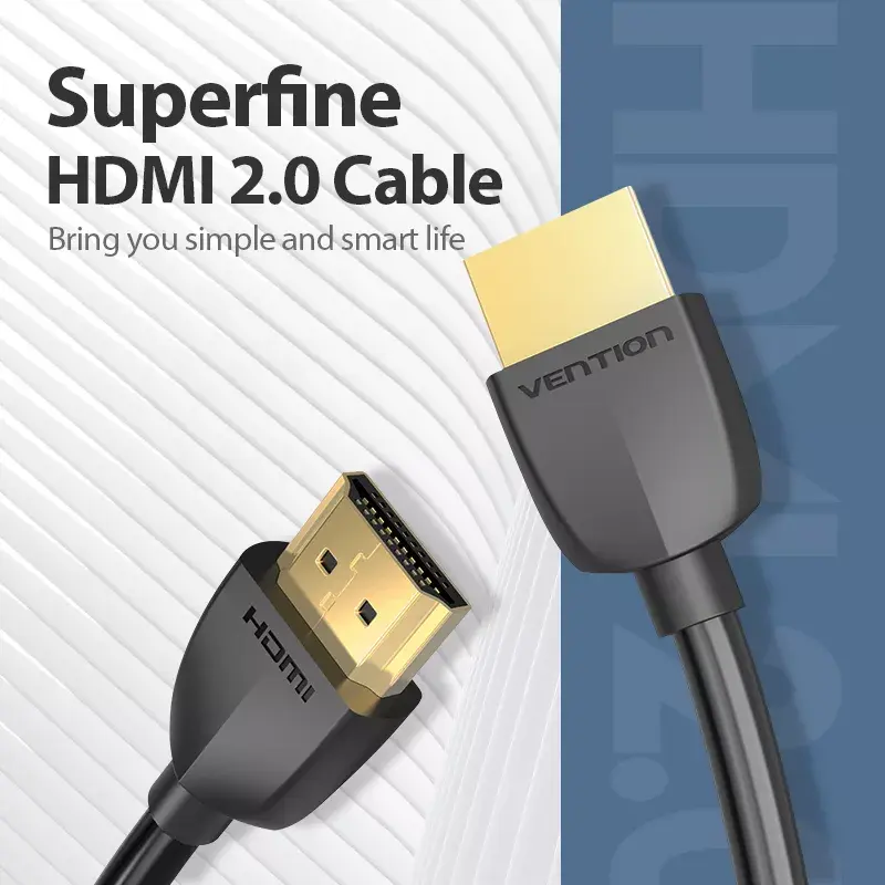 Vention Cable HDMI portátil 1M negro 2.0 18 Gbit/s