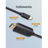 Cable Vention Type-C a HDMI 2 m negro USB Type-C HDMI