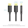 Cable DisplayPort Vention HAKBI — DisplayPort a DisplayPort, 3 m, negro