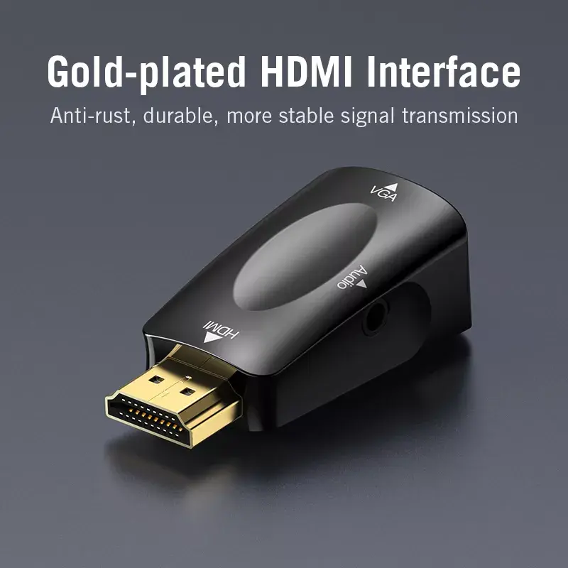 Vention AIDB0 conversor de HDMI a VGA, audio de 3,5 mm