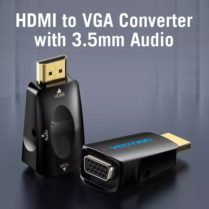 Vention AIDB0 conversor de HDMI a VGA, audio de 3,5 mm