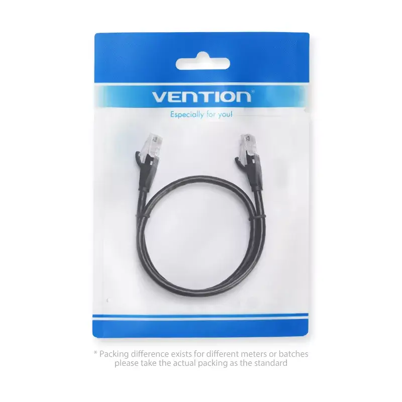 Vention IBEBQ cable de conexión Cat.6 UTP, 20 m, negro