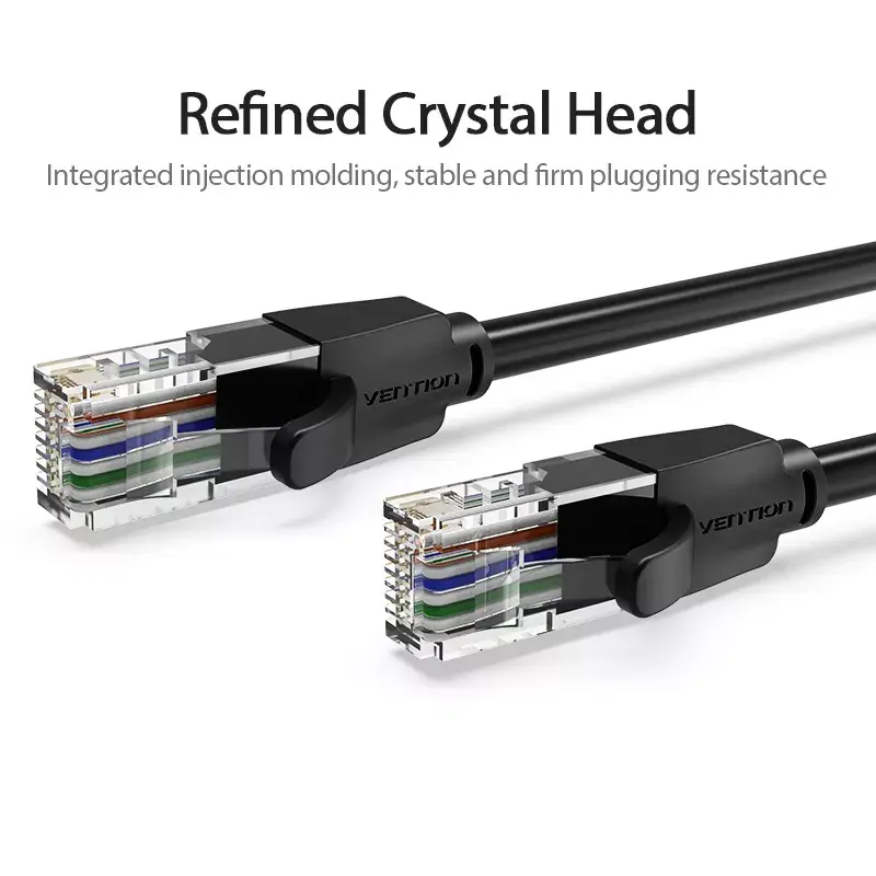 Vention IBEBQ cable de conexión Cat.6 UTP, 20 m, negro