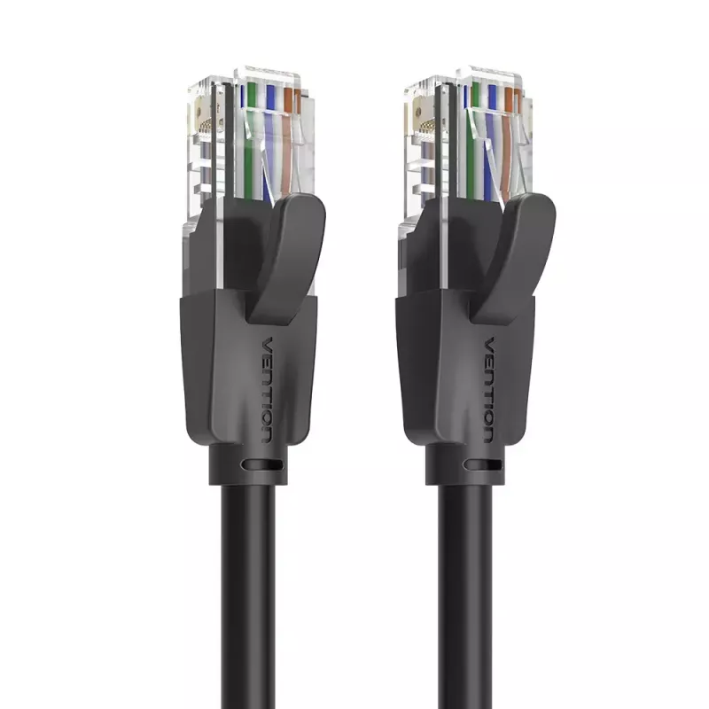 Vention IBEBQ cable de conexión Cat.6 UTP, 20 m, negro