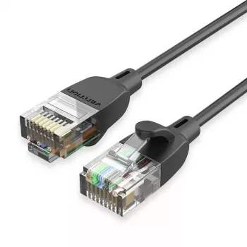 Cable de red Vention Cat.6A U/UTP 5 m, RJ-45 a RJ-45, negro