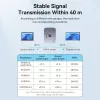 Vention AKPH0 conmutador HDMI bidireccional de 2 puertos, 8K, aleación de aluminio, gris