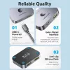 Vention AKPH0 conmutador HDMI bidireccional de 2 puertos, 8K, aleación de aluminio, gris