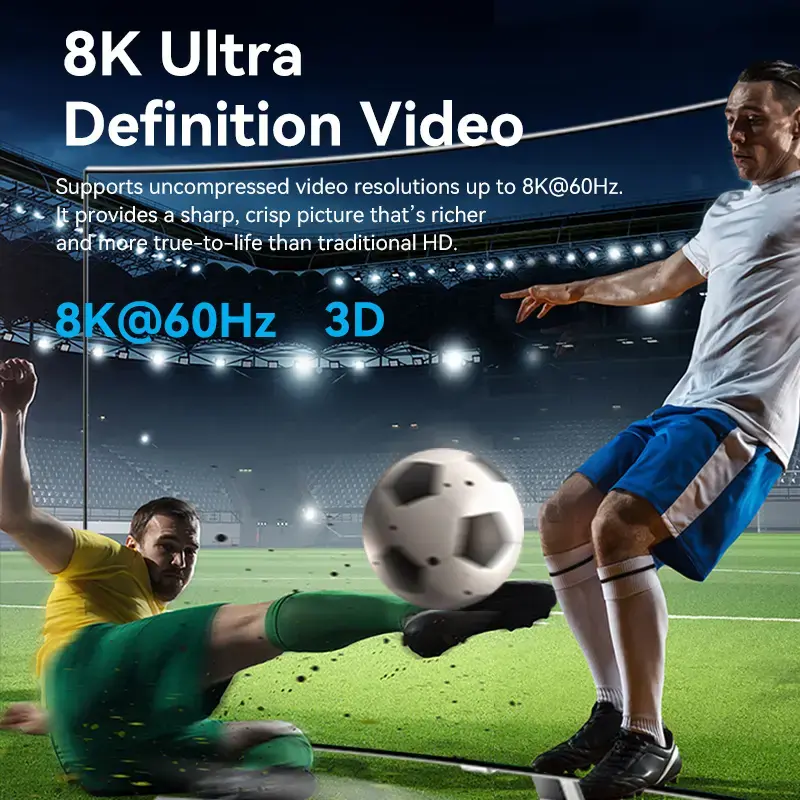Vention AKPH0 conmutador HDMI bidireccional de 2 puertos, 8K, aleación de aluminio, gris