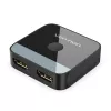 Conmutador HDMI bidireccional 2 puertos 4K Vention AKOB0 — 3 conectores HDMI, 3840×2160@60Hz, ABS, Plug and Play