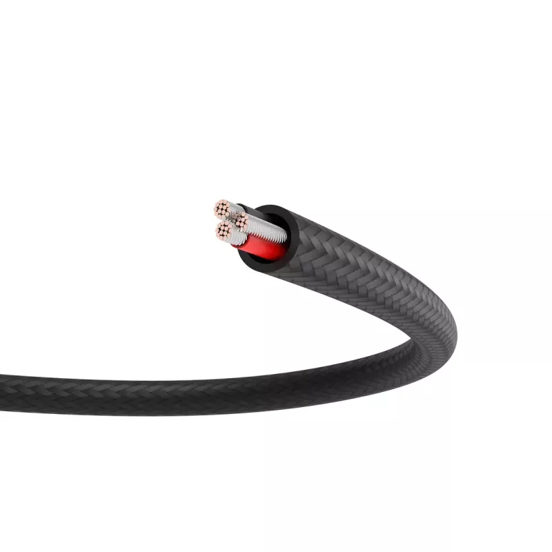 Cable de extensión de audio Vention 3,5 mm 1,5 m, conector macho a conector hembra, recubierto de algodón, acabado metálico negro