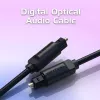 Cable de fibra óptica Vention 1M negro TOSLINK conector macho a conector macho