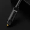 Cable de fibra óptica Vention 1M negro TOSLINK conector macho a conector macho