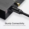 Cable de fibra óptica Vention 1M negro TOSLINK conector macho a conector macho
