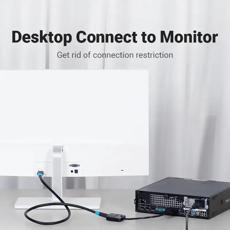 Convertidor VGA a HDMI Vention 0,15 m negro VGA HDMI Micro-USB audio