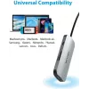 Docking station Vention USB-C a HDMI USB 3.0x3 SD TF PD 100W gris