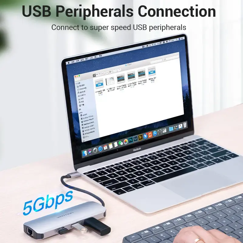 Vention TOLHB concentrador USB-C, 0,15 m