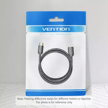 Cable HDMI Vention AHCBF 1 m, HDMI-A conector macho a HDMI-A conector hembra, 18 Gbit/s, 4K, negro