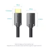Vention AHCBF cable HDMI, HDMI macho a HDMI hembra, 1 m, 4K, negro
