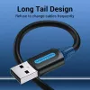 Vention COJBH cable USB 2.0, USB-A macho a USB-A macho, 2 m, 2 A, negro