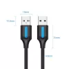 Vention COJBH cable USB 2.0, USB-A macho a USB-A macho, 2 m, 2 A, negro