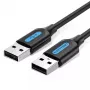 Vention COJBH cable USB 2.0, USB-A macho a USB-A macho, 2 m, 2 A, negro
