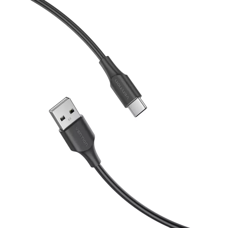 Cable Vention USB 2.0 conector macho A a conector macho C 3A 0,25 m negro