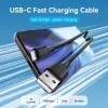 Cable Vention USB 2.0 conector macho A a conector macho C 3A 0,25 m negro