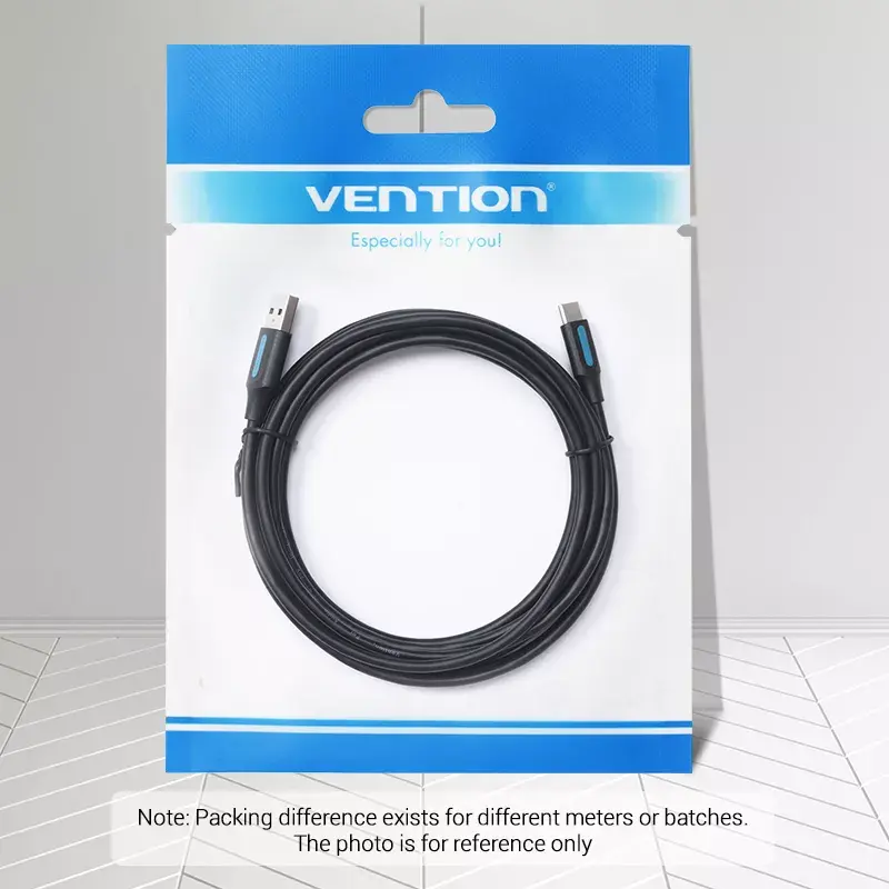 Cable Vention USB 2.0 conector macho A a conector macho C 3A 0,5 m negro