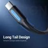 Cable Vention USB 2.0 conector macho A a conector macho C 3A 0,5 m negro