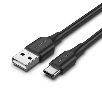 Cable Vention USB 2.0 conector macho A a conector macho C 3A 0.5M negro