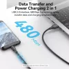 Cable Vention USB 2.0 conector macho A a conector macho Micro-B 2A 1,5 m negro